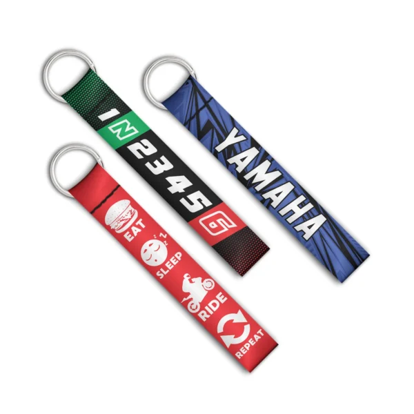 Bike keychain yamaha eat sleep ride repeat keychain